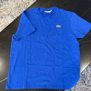 Lacoste Royal Blue Tee with Green Logo